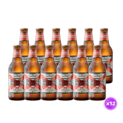 12x Cerveza Kunstmann Valdivia - Pale Lager - Botella 330cc