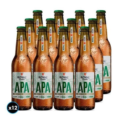 12x Cerveza Royal Guard APA en Botella 355cc