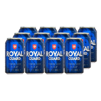 12x Cerveza Royal Guard Lata 350cc