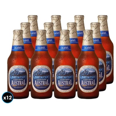 12x Cervezas Austral Calafate en Botella 330cc