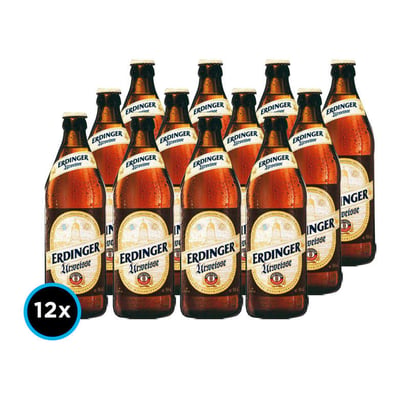 12x Cervezas Erdinger Urweisse Botella 500cc