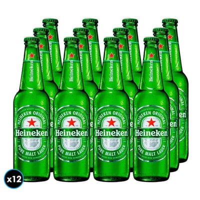12x Cervezas Heineken en Botellas de 330cc
