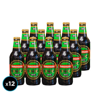 12x Cervezas Kunstmann Bock Botella 330cc.