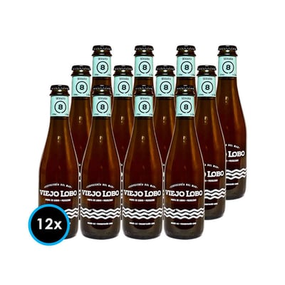 12x Cervezas Viejo Lobo 375cc