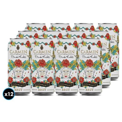12x Espumante Frida Kahlo Brut Lata 250cc
