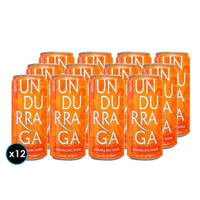 12x Espumante Undurraga Brut en Lata 250cc