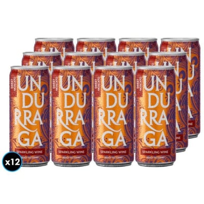 12x Espumante Undurraga Sweet Moscato 250cc 13°alc.