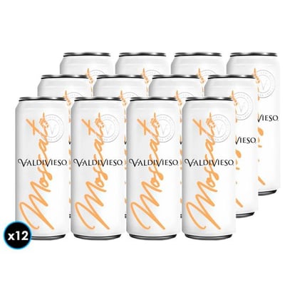 12x Espumante Valdivieso Moscato en Lata 310cc