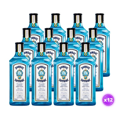 12x Gin Bombay Sapphire London Dry 40˚ -750ml