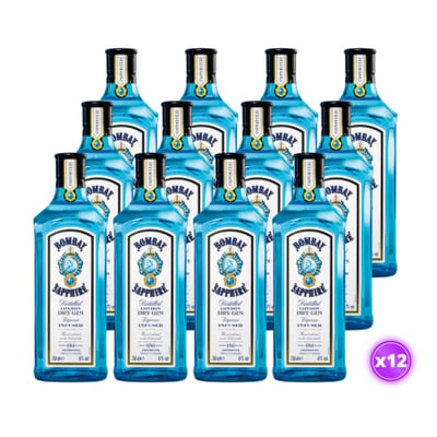 12x Gin Bombay Sapphire - London Dry 750ml