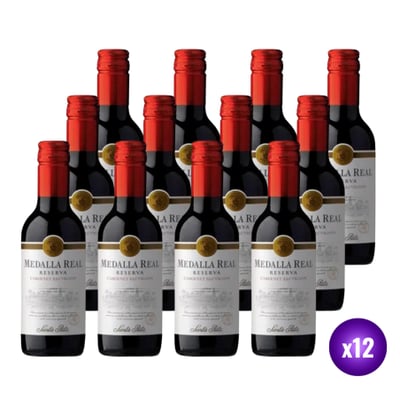 12x Vino Medalla Real Reserva - Cabernet Sauvignon 187cc
