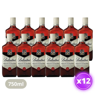 12x Whisky Ballantines - Finest 750ml