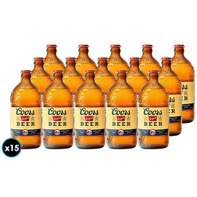 15x Cerveza Coors en Botella 620cc