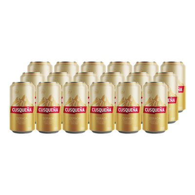 18x Cerveza Cusqueña Lager Lata 354cc