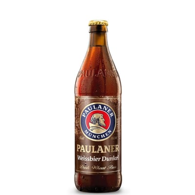 20 Cervezas Paulaner Weissbier Dunkel Bot 500cc