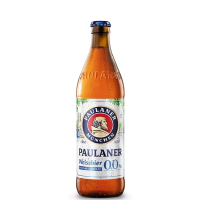 20 Cervezas Paulaner Weissbier Sin Alcohol Bot 500cc