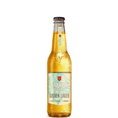 24 Cerveza Royal Guard Golden Lager 355cc