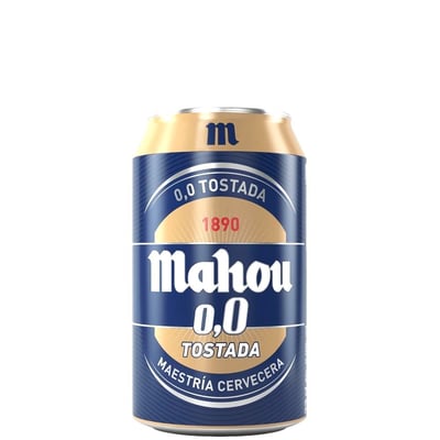 24 Cervezas Mahou Tostada Sin Alcohol 330cc