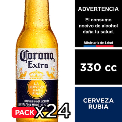24x Cerveza Corona 4,5° - Botella 330cc