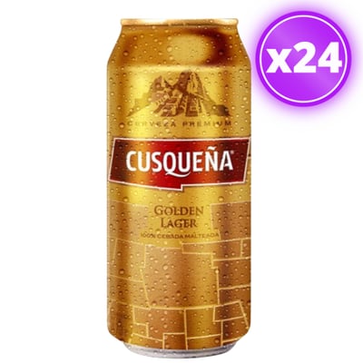 24x Cerveza Cusqueña - Golden Lata 473cc