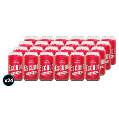 24x Cerveza Escudo en Lata 350cc