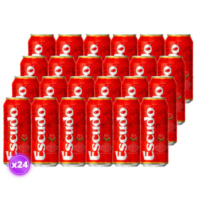 24x Cerveza Escudo - Lata - 473cc