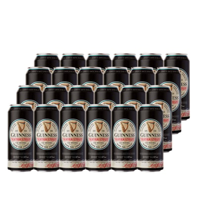 24x Cerveza Guinness Extra Stout 5˚ - Lata 473cc