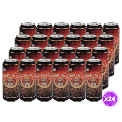 24x Cerveza Malta Morenita - Lata 473cc