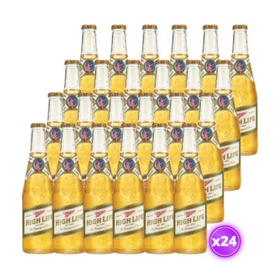 24x Cerveza Miller - High Life - Bot. 330cc