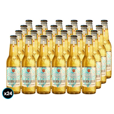 24x Cerveza Royal Guard Golden Lager en Botella 355cc
