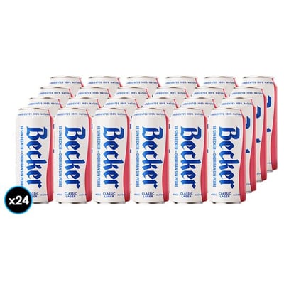 24x Cervezas Becker en Latas 473cc