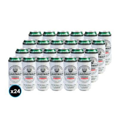 24x Cervezas Clausthaler Sin Alcohol en Lata 500cc