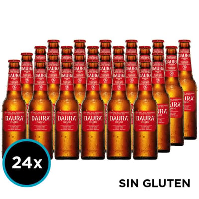 24x Cervezas Daura Gluten Free (Sin Gluten) en Botellas 330cc