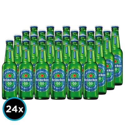 24x Cervezas Heineken 0.0 Sin Alcohol en Botellas 330cc