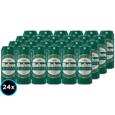 24x Cervezas Mahou Clásica en Lata 500cc