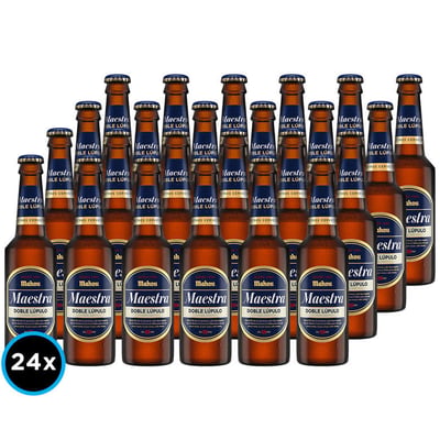 24x Cervezas Mahou Maestra Doble Lúpulo en Botella 330cc