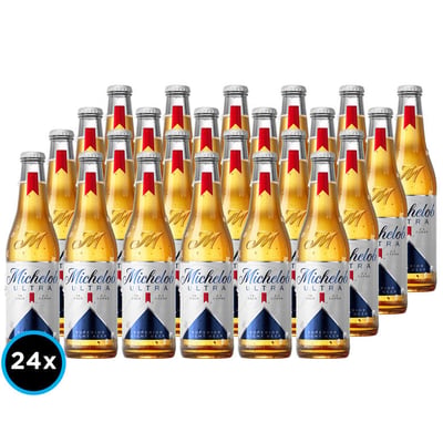24x Cervezas Michelob Ultra en Botella 330cc