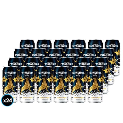 24x Cervezas Patagonia Black Lager 470cc 5,7º alc.