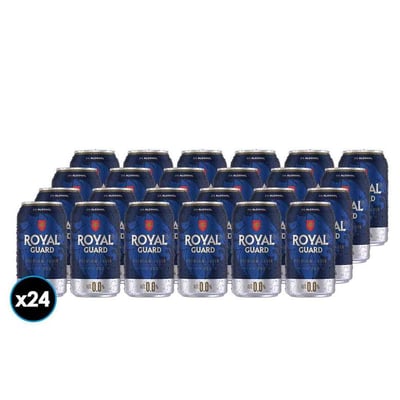 24x Cervezas Royal Guard Cero Lata 350cc