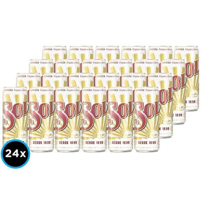 24x Cervezas Sol Lata 470cc