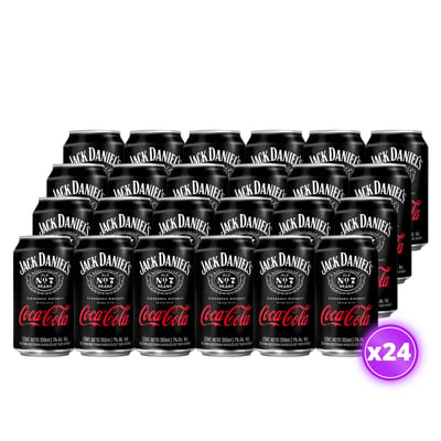 24x Cóctel Jack & Coke Lata - 350cc