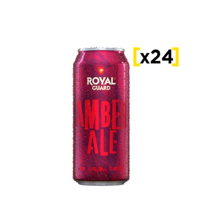 24x Royal Guard Amber Ale Lata 470cc