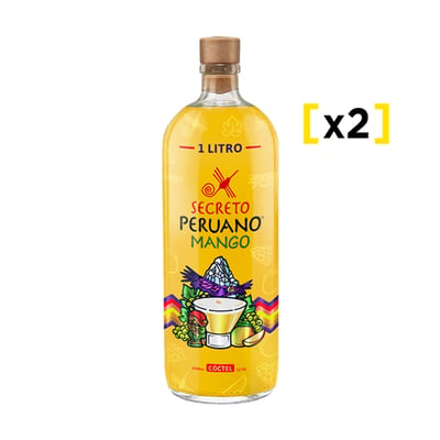 2x Cóctel Sour Secreto Peruano Mango 1 Litro