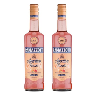 2x Licor Aperitivo Ramazzotti Rosato 700cc