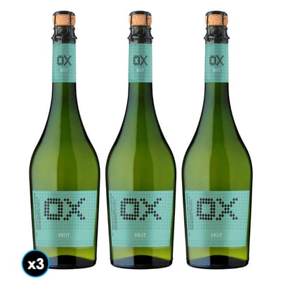 3x Espumante OX Brut 750cc