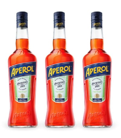 3x Licor Aperitivo Aperol 750cc
