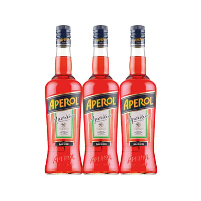3x Licor Aperitivo Aperol Spritz 750cc