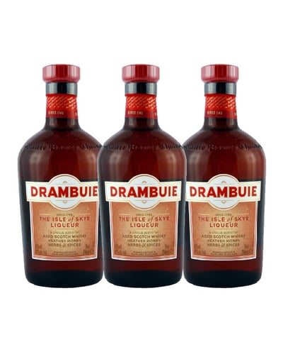 3x Licor de Whisky Drambuie - 750ml