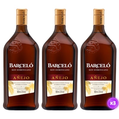 3x Ron Barceló Añejo - 1L