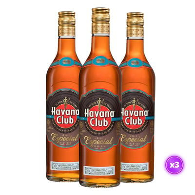3x Ron Havana Club Especial 40˚ - 700ml